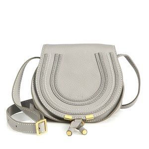 Chloe leather saddle bag